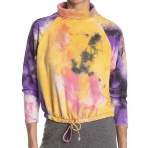 Lush Tie-Dye Mock Neck Pullover -